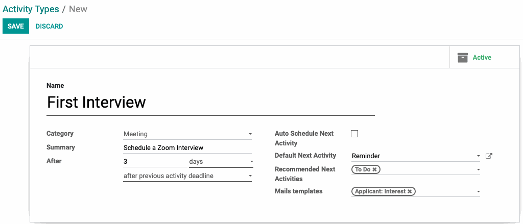 Odoo image and text block