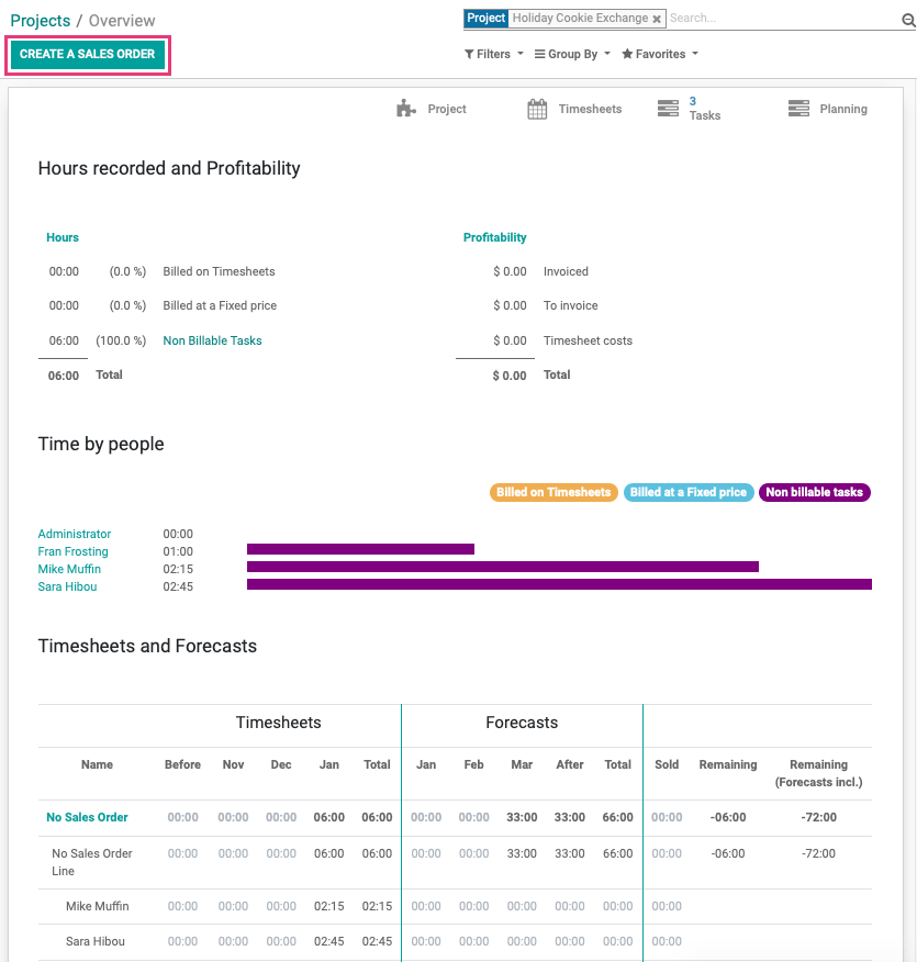 Odoo image and text block