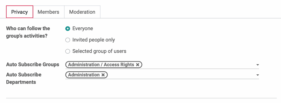 Odoo text and image block